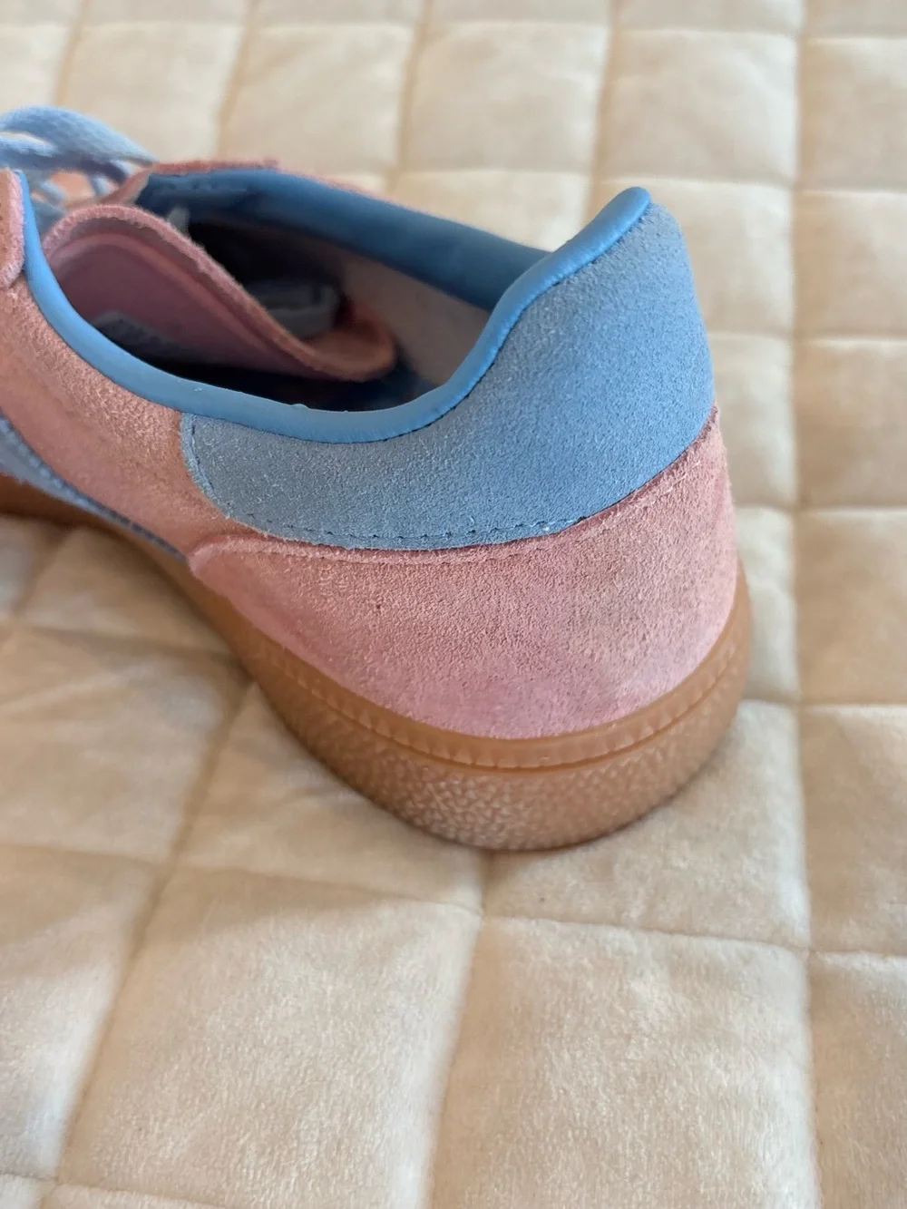 adidas Handball Spezial Semi Pink Spark Blue IG1974 Women Size 8.5 Suede Retro